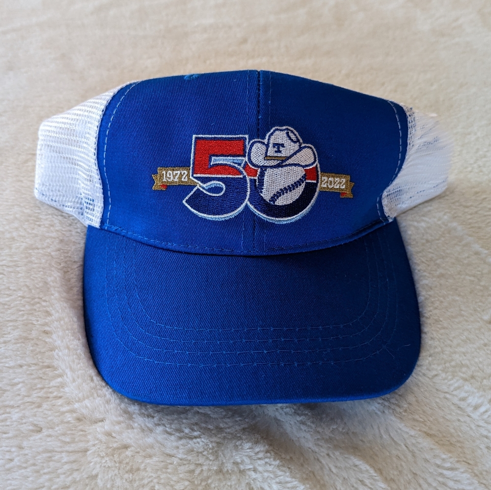 Like New: 50th Anniversary Texas Ranger Global Life Trucker Hat